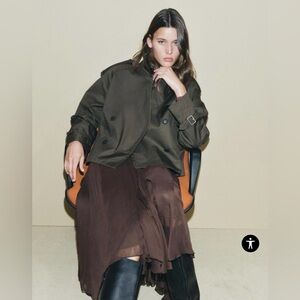 Cold water Creek Short Trench Coat